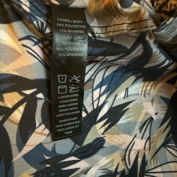 Kyodan - Women’s- Athletic Dress with Leaf/Tropical Print - - Picture 4 of 4